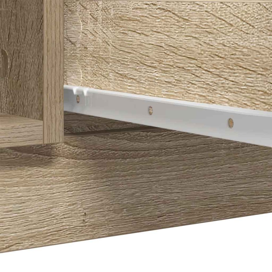 Aparador con cajones roble Sonoma 100,5x35x98,5