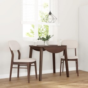 Sillas de comedor con cojines 2 uds madera maciza marrón