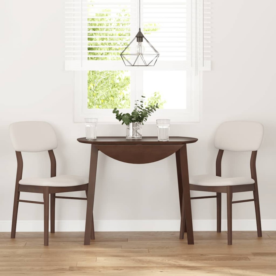 Sillas de comedor con cojines 2 uds madera maciza marrón