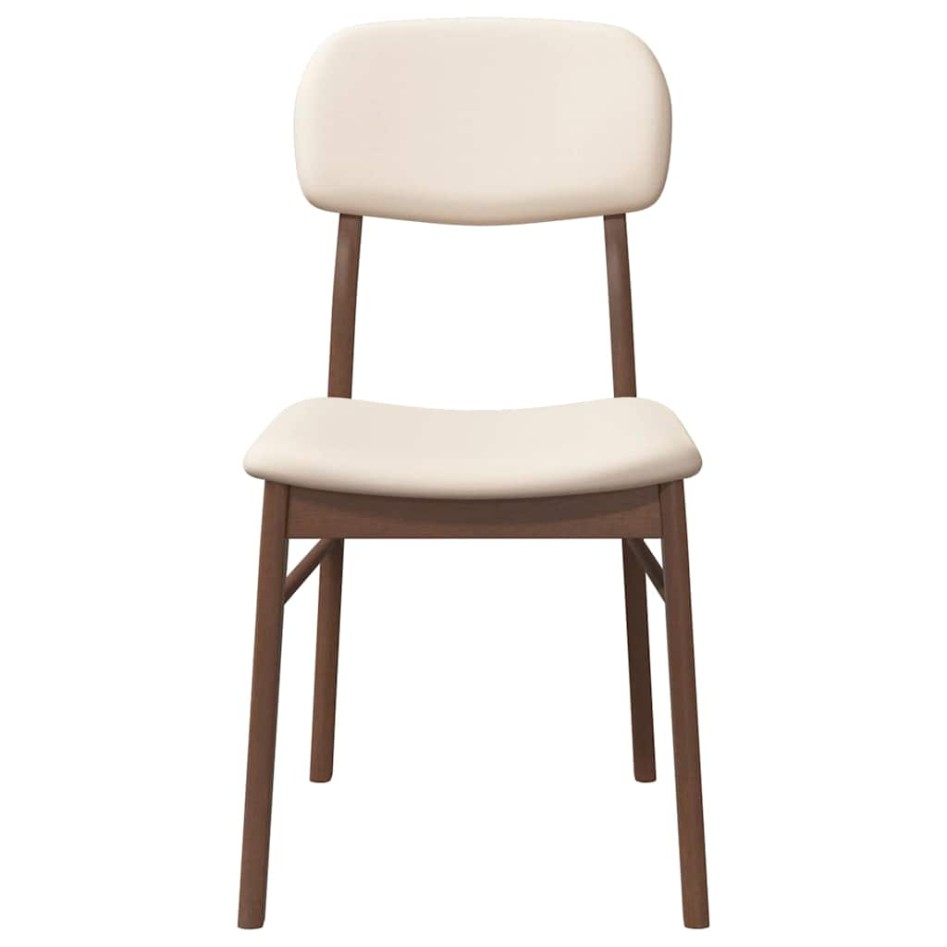 Sillas de comedor con cojines 2 uds madera maciza marrón