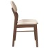 Sillas de comedor con cojines 2 uds madera maciza marrón