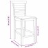 Taburetes de bar 2 uds madera maciza natural