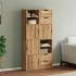 Armarios auxiliares 4 uds ODDA 40x24x79 cm Madera maciza