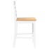Taburetes de bar 2 uds madera maciza blanca