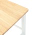 Taburetes de bar 2 uds madera maciza blanca