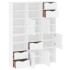Armarios auxiliares 6 uds ODDA blanco 40x24x79 cm madera