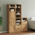 Armarios auxiliares 5 uds ODDA 40x24x79 cm Madera maciza