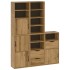 Armarios auxiliares 5 uds ODDA 40x24x79 cm Madera maciza