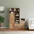 Armarios auxiliares 5 uds ODDA 40x24x79 cm Madera maciza
