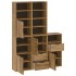 Armarios auxiliares 5 uds ODDA 40x24x79 cm Madera maciza