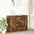 Aparador con cajones roble ahumado 100,5x35x76