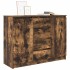 Aparador con cajones roble ahumado 100,5x35x76