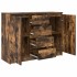 Aparador con cajones roble ahumado 100,5x35x76