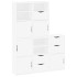 Armarios auxiliares 5 uds ODDA blanco 40x24x79 cm madera
