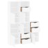 Armarios auxiliares 5 uds ODDA blanco 40x24x79 cm madera