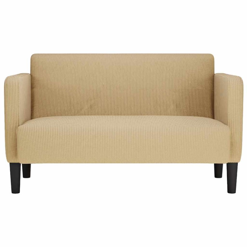Sofá Loveseat verde claro gris 109 cm tejido de