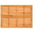Mesa de jardín superficie de madera ratán PE negro 105x75x72
