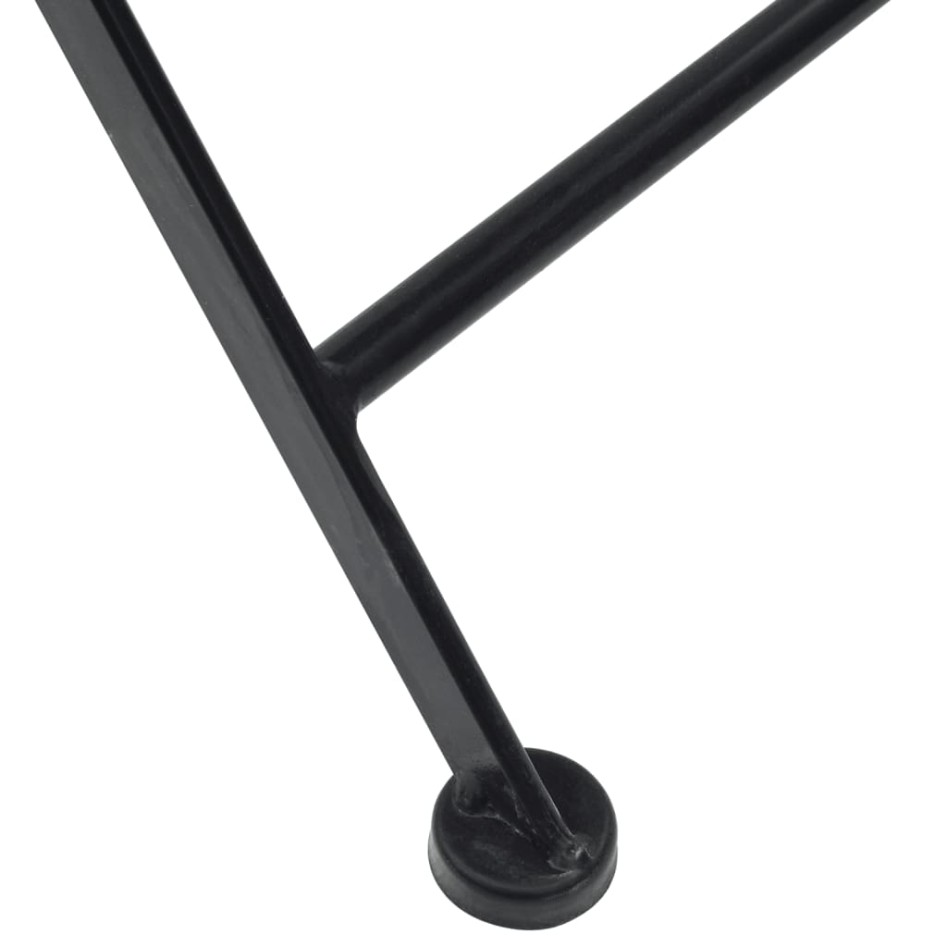 Sillas de bistró plegables 2 uds cerámica negro y