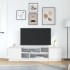 Mueble de TV de madera de ingeniería blanco 188,5x41x50
