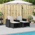Set de muebles de jardín 5 pzas y cojines apilables