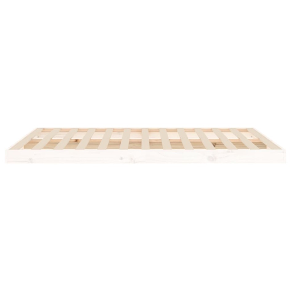Estructura de cama madera maciza de pino blanco 135x190