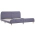 Estructura de cama sin colchón de tela gris claro 150x200