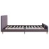 Estructura de cama sin colchón Tela topo 150x200
