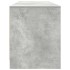 Mueble de TV gris hormigón 188,5x41x50 cm madera de