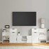 Muebles de TV 5 uds. con almacenaje ODDA blanco madera