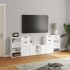 Muebles de TV 5 uds. con almacenaje ODDA blanco madera