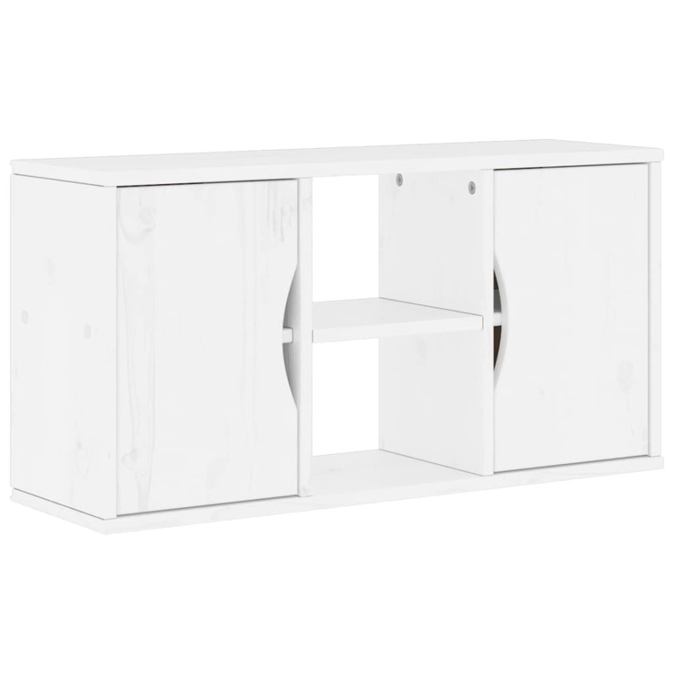Muebles de TV 5 uds. con almacenaje ODDA blanco madera