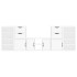 Muebles de TV 5 uds. con almacenaje ODDA blanco madera