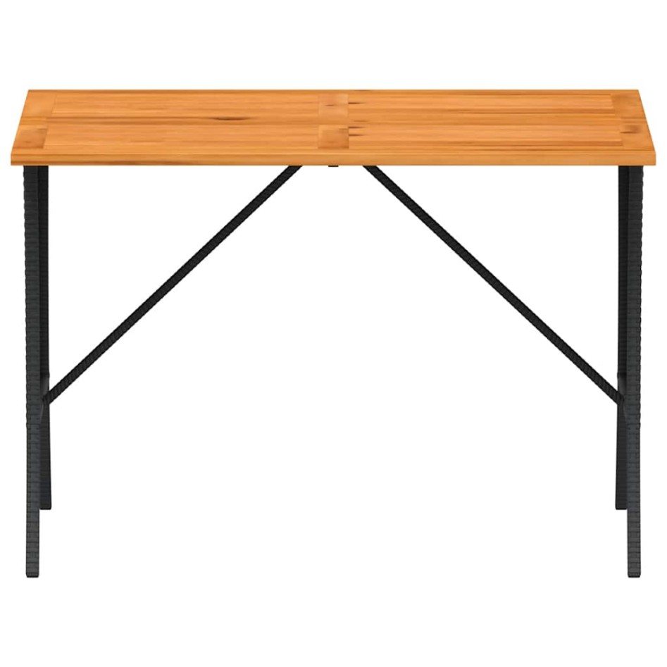 Set de sofás de jardín con cojines 3 pzas ratán sintético