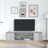 Mueble de TV Sonoma gris 188,5x41x50 cm madera de