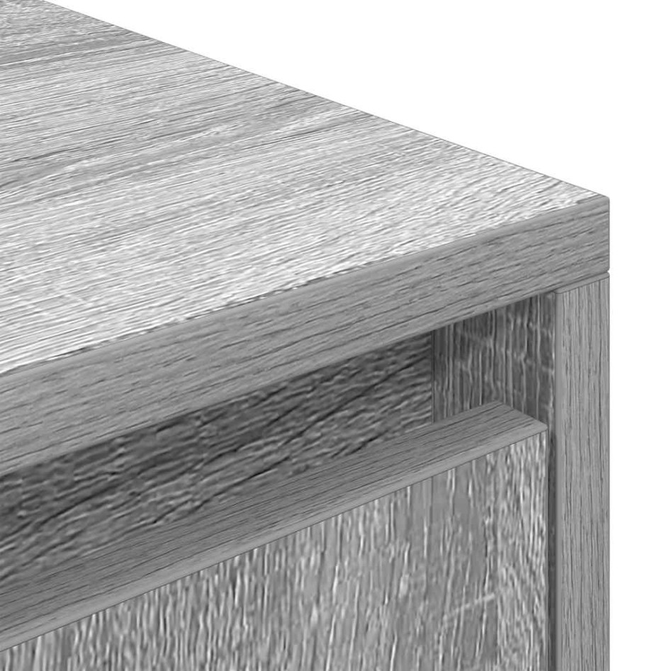 Mueble de TV Sonoma gris 188,5x41x50 cm madera de