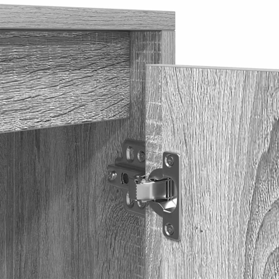 Mueble de TV Sonoma gris 188,5x41x50 cm madera de