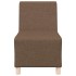Sillón de tela marrón 55
