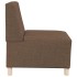 Sillón de tela marrón 55
