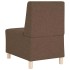 Sillón de tela marrón 55
