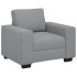 Sillón Sofá Tela Gris Claro 60