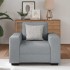 Sillón Sofá Tela Gris Claro 60