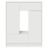 Aparador con cajones y puertas blanco 73x31x90