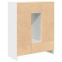 Aparador con cajones y puertas blanco 73x31x90