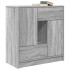 Aparador con cajones y puertas gris Sonoma 70,5x34x74,5