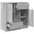 Aparador con cajones y puertas gris Sonoma 70,5x34x74,5
