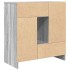 Aparador con cajones y puertas gris Sonoma 70,5x34x74,5