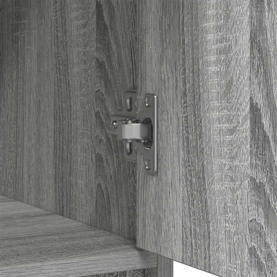 Aparador con cajones y puertas gris Sonoma 70,5x34x74,5