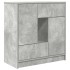 Aparador con cajones y puertas gris hormigón 70,5x34x74,5