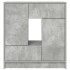 Aparador con cajones y puertas gris hormigón 70,5x34x74,5