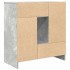 Aparador con cajones y puertas gris hormigón 70,5x34x74,5